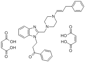 3-[2-[(4-cinnamyl-1-piperazinyl)methyl]-1H-benzimidazol-1-yl]propiophenone dimaleate CAS#: 51493-20-0