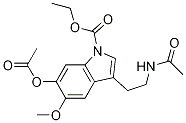 3-[2-(AcetylaMino)ethyl]-5-Methoxy-6-acetyloxy-1H-indole-1-carboxylic Acid Ethyl Ester CAS#: 519186-55-1