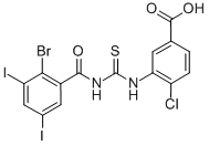 3-[[[(2-BROMO-3,5-DIIODOBENZOYL)AMINO]THIOXOMETHYL]AMINO]-4-CHLORO-BENZOIC ACID CAS#: 536983-41-2
