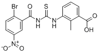 3-[[[(2-BROMO-5-NITROBENZOYL)AMINO]THIOXOMETHYL]AMINO]-2-METHYL-BENZOIC ACID CAS#: 532421-29-7