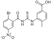 3-[[[(2-BROMO-5-NITROBENZOYL)AMINO]THIOXOMETHYL]AMINO]-4-METHYL-BENZOIC ACID CAS#: 532414-86-1