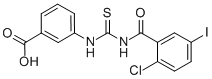 3-[[[(2-CHLORO-5-IODOBENZOYL)AMINO]THIOXOMETHYL]AMINO]-BENZOIC ACID CAS#: 433698-31-8