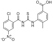 3-[[[(2-CHLORO-5-NITROBENZOYL)AMINO]THIOXOMETHYL]AMINO]-4-METHYL-BENZOIC ACID CAS#: 532943-97-8