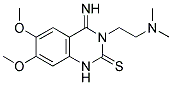 3-[2-(DIMETHYLAMINO)ETHYL]-4-IMINO-6,7-DIMETHOXY-3,4-DIHYDRO-2(1H)-QUINAZOLINETHIONE CAS#: 400751-59-9