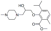 3-[2-Hydroxy-3-(4-methyl-1-piperazinyl)propoxy]-p-cymene-2-carboxylic acid methyl ester CAS#: 53206-85-2