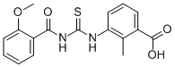 3-[[[(2-METHOXYBENZOYL)AMINO]THIOXOMETHYL]AMINO]-2-METHYL-BENZOIC ACID CAS#: 535939-35-6