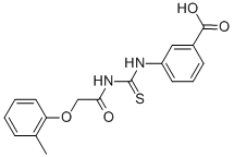 3-[[[[(2-METHYLPHENOXY)ACETYL]AMINO]THIOXOMETHYL]AMINO]-BENZOIC ACID CAS#: 532963-46-5