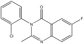 3-(2-chlorophenyl)-6-fluoro-2-Methylquinazolin-4(3H)-one CAS#: 49579-12-6