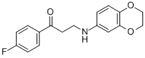 3-(2,3-DIHYDRO-1,4-BENZODIOXIN-6-YLAMINO)-1-(4-FLUOROPHENYL)-1-PROPANONE CAS#: 477334-36-4