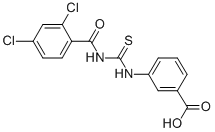 3-[[[(2,4-DICHLOROBENZOYL)AMINO]THIOXOMETHYL]AMINO]-BENZOIC ACID CAS#: 461398-11-8