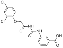 3-[[[[(2,4-DICHLOROPHENOXY)ACETYL]AMINO]THIOXOMETHYL]AMINO]-BENZOIC ACID CAS#: 433690-46-1