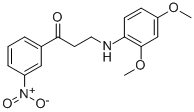 3-(2,4-DIMETHOXYANILINO)-1-(3-NITROPHENYL)-1-PROPANONE CAS#: 477319-06-5