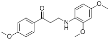3-(2,4-DIMETHOXYANILINO)-1-(4-METHOXYPHENYL)-1-PROPANONE CAS#: 477319-01-0