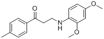 3-(2,4-DIMETHOXYANILINO)-1-(4-METHYLPHENYL)-1-PROPANONE CAS#: 477319-04-3