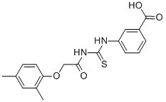 3-[[[[(2,4-DIMETHYLPHENOXY)ACETYL]AMINO]THIOXOMETHYL]AMINO]-BENZOIC ACID CAS#: 461408-63-9