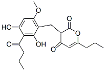 3-[[2,4-Dihydroxy-6-methoxy-3-(1-oxobutyl)phenyl]methyl]-6-propyl-2H-pyran-2,4(3H)-dione CAS#: 59092-93-2