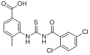 3-[[[(2,5-DICHLOROBENZOYL)AMINO]THIOXOMETHYL]AMINO]-4-METHYL-BENZOIC ACID CAS#: 461409-73-4