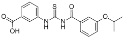 3-[[[[3-(1-METHYLETHOXY)BENZOYL]AMINO]THIOXOMETHYL]AMINO]-BENZOIC ACID CAS#: 433956-71-9