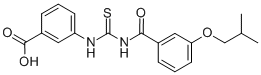 3-[[[[3-(2-METHYLPROPOXY)BENZOYL]AMINO]THIOXOMETHYL]AMINO]-BENZOIC ACID CAS#: 461402-09-5