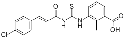 3-[[[[3-(4-CHLOROPHENYL)-1-OXO-2-PROPENYL]AMINO]THIOXOMETHYL]AMINO]-2-METHYL-BENZOIC ACID CAS#: 434308-93-7