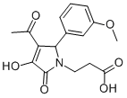 3-[3-ACETYL-4-HYDROXY-2-(3-METHOXY-PHENYL)-5-OXO-2,5-DIHYDRO-PYRROL-1-YL]-PROPIONIC ACID CAS#: 436088-34-5