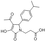 3-[3-ACETYL-4-HYDROXY-2-(4-ISOPROPYL-PHENYL)-5-OXO-2,5-DIHYDRO-PYRROL-1-YL]-PROPIONIC ACID CAS#: 436088-35-6