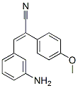 3-(3-Aminophenyl)-2-(4-methoxyphenyl)acrylonitrile CAS#: 5462-59-9