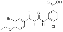 3-[[[(3-BROMO-4-ETHOXYBENZOYL)AMINO]THIOXOMETHYL]AMINO]-4-CHLORO-BENZOIC ACID CAS#: 532414-73-6