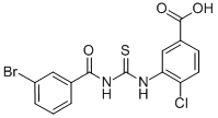 3-[[[(3-BROMOBENZOYL)AMINO]THIOXOMETHYL]AMINO]-4-CHLORO-BENZOIC ACID CAS#: 532941-50-7