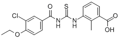 3-[[[(3-CHLORO-4-ETHOXYBENZOYL)AMINO]THIOXOMETHYL]AMINO]-2-METHYL-BENZOIC ACID CAS#: 434301-96-9