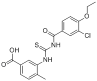 3-[[[(3-CHLORO-4-ETHOXYBENZOYL)AMINO]THIOXOMETHYL]AMINO]-4-METHYL-BENZOIC ACID CAS#: 433693-59-5