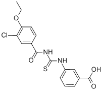 3-[[[(3-CHLORO-4-ETHOXYBENZOYL)AMINO]THIOXOMETHYL]AMINO]-BENZOIC ACID CAS#: 433691-61-3