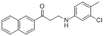 3-(3-CHLORO-4-METHYLANILINO)-1-(2-NAPHTHYL)-1-PROPANONE CAS#: 477334-06-8
