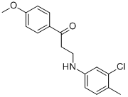 3-(3-CHLORO-4-METHYLANILINO)-1-(4-METHOXYPHENYL)-1-PROPANONE CAS#: 477334-03-5