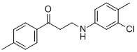 3-(3-CHLORO-4-METHYLANILINO)-1-(4-METHYLPHENYL)-1-PROPANONE CAS#: 477334-05-7