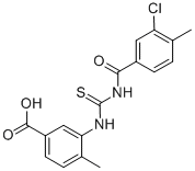 3-[[[(3-CHLORO-4-METHYLBENZOYL)AMINO]THIOXOMETHYL]AMINO]-4-METHYL-BENZOIC ACID CAS#: 433966-23-5