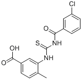 3-[[[(3-CHLOROBENZOYL)AMINO]THIOXOMETHYL]AMINO]-4-METHYL-BENZOIC ACID CAS#: 462096-67-9