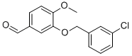 3-[(3-CHLOROBENZYL)OXY]-4-METHOXYBENZALDEHYDE CAS#: 447428-98-0