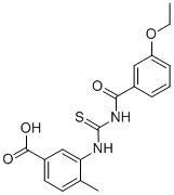 3-[[[(3-ETHOXYBENZOYL)AMINO]THIOXOMETHYL]AMINO]-4-METHYL-BENZOIC ACID CAS#: 461428-10-4