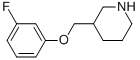3-[(3-FLUOROPHENOXY)METHYL]PIPERIDINE CAS#: 405090-68-8
