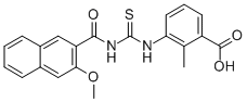 3-[[[[(3-METHOXY-2-NAPHTHALENYL)CARBONYL]AMINO]THIOXOMETHYL]AMINO]-2-METHYL-BENZOIC ACID CAS#: 532416-02-7