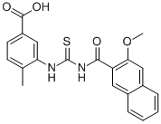 3-[[[[(3-METHOXY-2-NAPHTHALENYL)CARBONYL]AMINO]THIOXOMETHYL]AMINO]-4-METHYL-BENZOIC ACID CAS#: 433697-67-7
