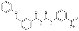 3-[[[[3-(PHENOXYMETHYL)BENZOYL]AMINO]THIOXOMETHYL]AMINO]-BENZOIC ACID CAS#: 532417-81-5