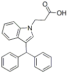 3-(3-benzhydrylindol-1-yl)propanoic acid CAS#: 53924-17-7