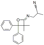 3-[(3,3-Dimethyl-4,4-diphenyloxetan-2-ylidene)amino]-2-methylpropanenitrile CAS#: 55044-24-1