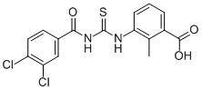 3-[[[(3,4-DICHLOROBENZOYL)AMINO]THIOXOMETHYL]AMINO]-2-METHYL-BENZOIC ACID CAS#: 434312-63-7