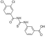 3-[[[(3,4-DICHLOROBENZOYL)AMINO]THIOXOMETHYL]AMINO]-BENZOIC ACID CAS#: 462099-29-2