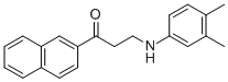 3-(3,4-DIMETHYLANILINO)-1-(2-NAPHTHYL)-1-PROPANONE CAS#: 477319-14-5