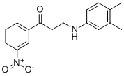 3-(3,4-DIMETHYLANILINO)-1-(3-NITROPHENYL)-1-PROPANONE CAS#: 477319-16-7