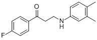 3-(3,4-DIMETHYLANILINO)-1-(4-FLUOROPHENYL)-1-PROPANONE CAS#: 477319-09-8